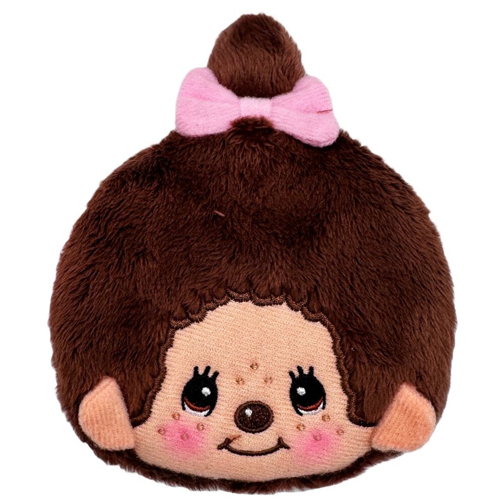 NEW Monchhichi-Chan Face Plush Coin Bag